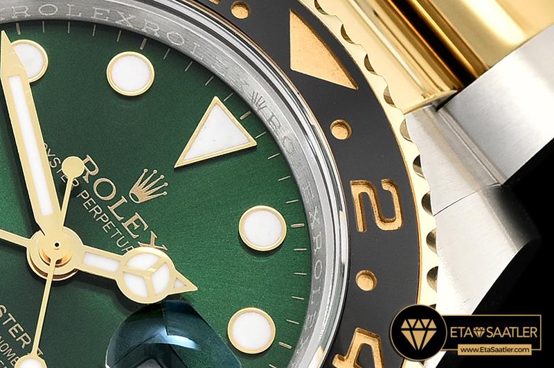 ROLGMT137 - GMT Master II 116713LN 904L YGSS Green GMF A2836 02.jpg modelleri ROLGMT137 - GMT Master II 116713LN 904L YGSS Green GMF A2836 - 02.jpg